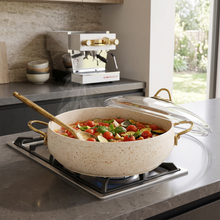 Lavonni 26CM Beige Granite Low Pot Rounded