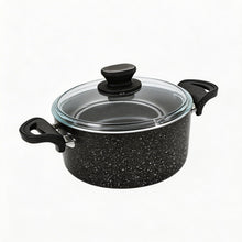 Lavonni 22CM Black Granite Deep Pot Traditional