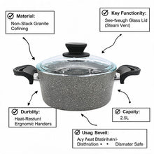 Lavonni 20CM Gray Granite Deep Pot Traditional