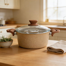 Lavonni 22CM Beige Granite Deep Pot Traditional