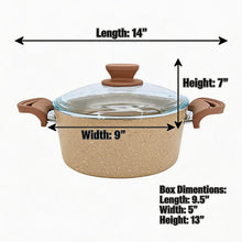 Lavonni 22CM Beige Granite Deep Pot Traditional
