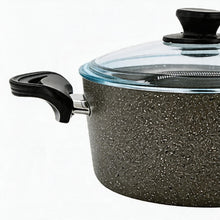 Lavonni 8.5" - 22cm Gray Granite Deep Pot Traditional