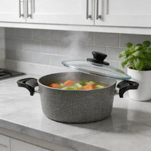 Lavonni 8.5" - 22cm Gray Granite Deep Pot Traditional