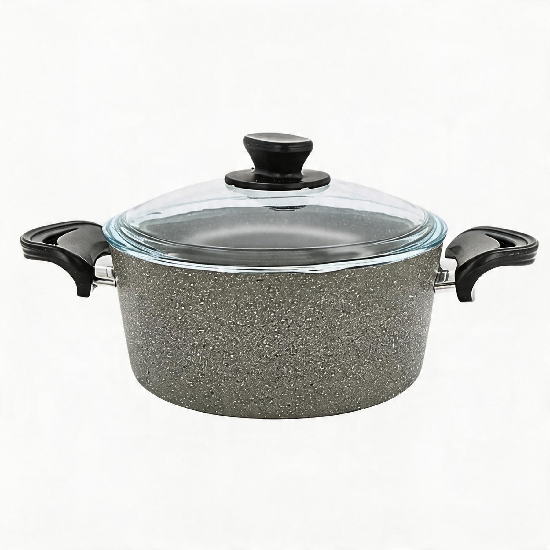 Lavonni 8.5" - 22cm Gray Granite Deep Pot Traditional