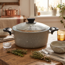 Lavonni 24CM Gray Granite Deep Pot Traditional