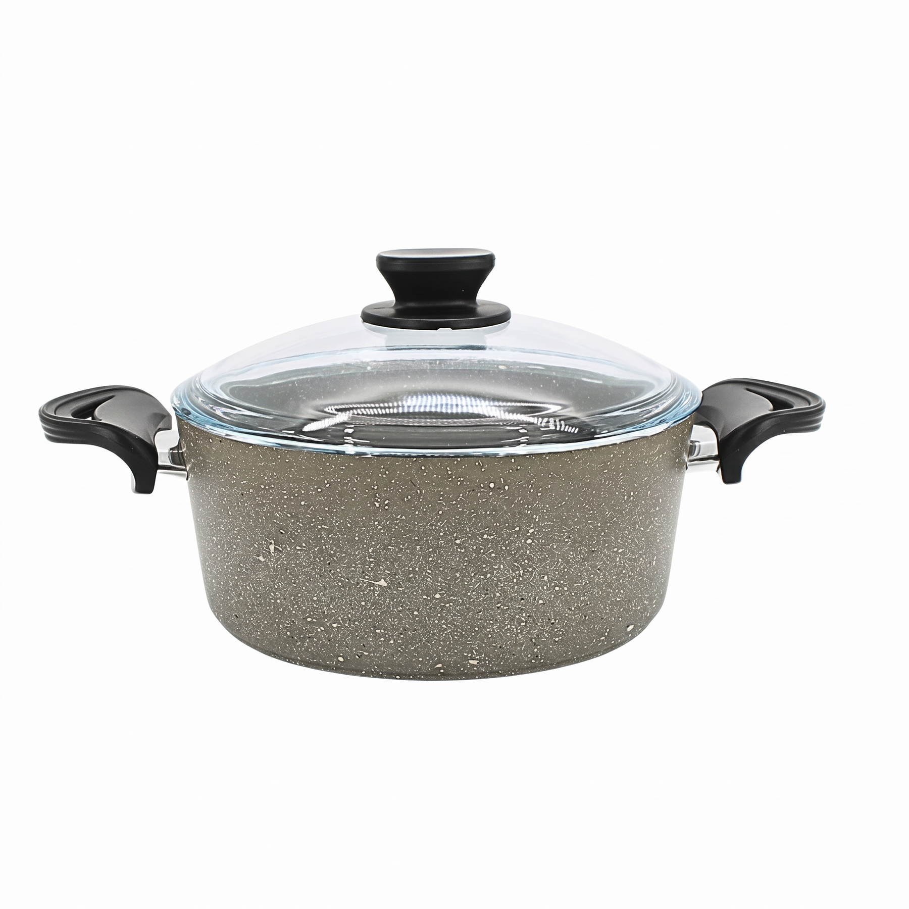 Lavonni 24CM Gray Granite Deep Pot Traditional