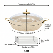 Lavonni 30CM Beige Granite Low Pot Rounded