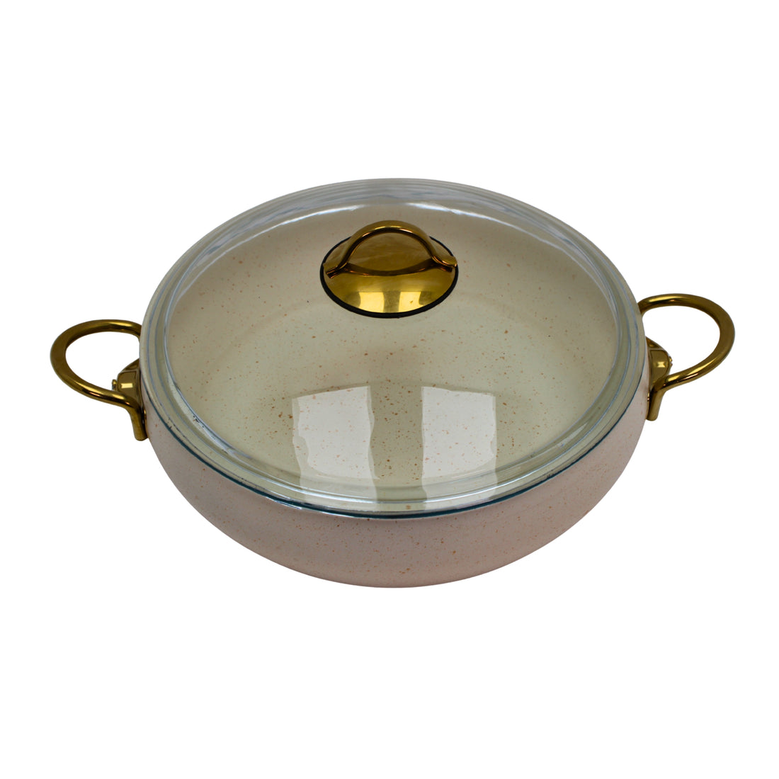 Lavonni 11"-28cm Beige Granite Low Pot Rounded