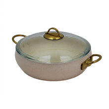 Lavonni 11"-28cm Beige Granite Low Pot Rounded