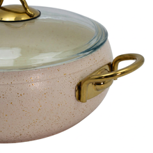Lavonni 11"-28cm Beige Granite Low Pot Rounded