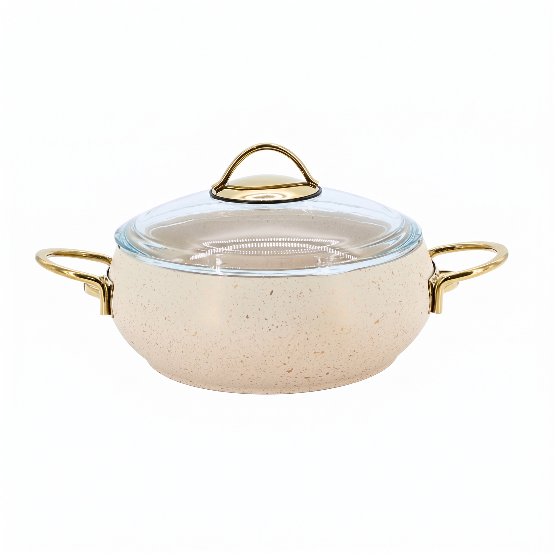 Lavonni 22CM Beige Granite Deep Pot Rounded