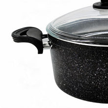 Lavonni 26CM Black Granite Deep Pot Traditional