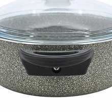 Lavonni 8.5"-22cm Gray Granite Low Pot Traditional