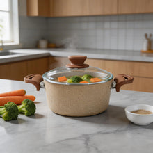 Lavonni 20CM Beige Granite Deep Pot Traditional