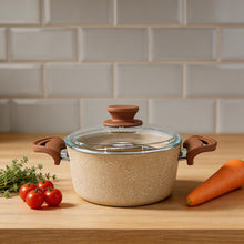 Lavonni 20CM Beige Granite Deep Pot Traditional