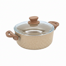 Lavonni 22CM Beige Granite Low Pot Traditional