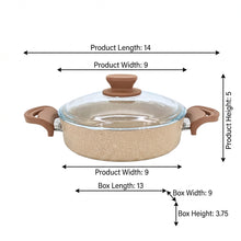 Lavonni 22CM Beige Granite Low Pot Traditional
