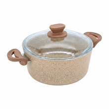 Lavonni 24CM Beige Granite Deep Pot Traditional