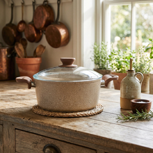 Lavonni 24CM Beige Granite Deep Pot Traditional
