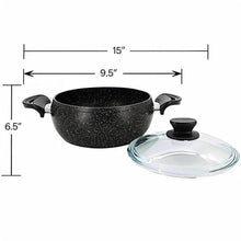Lavonni 22CM Black Granite Deep Pot Rounded