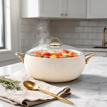 Lavonni 28CM Beige Granite Deep Pot Rounded