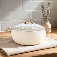 Lavonni 28CM Beige Granite Deep Pot Rounded