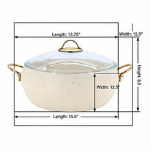 Lavonni 28CM Beige Granite Deep Pot Rounded