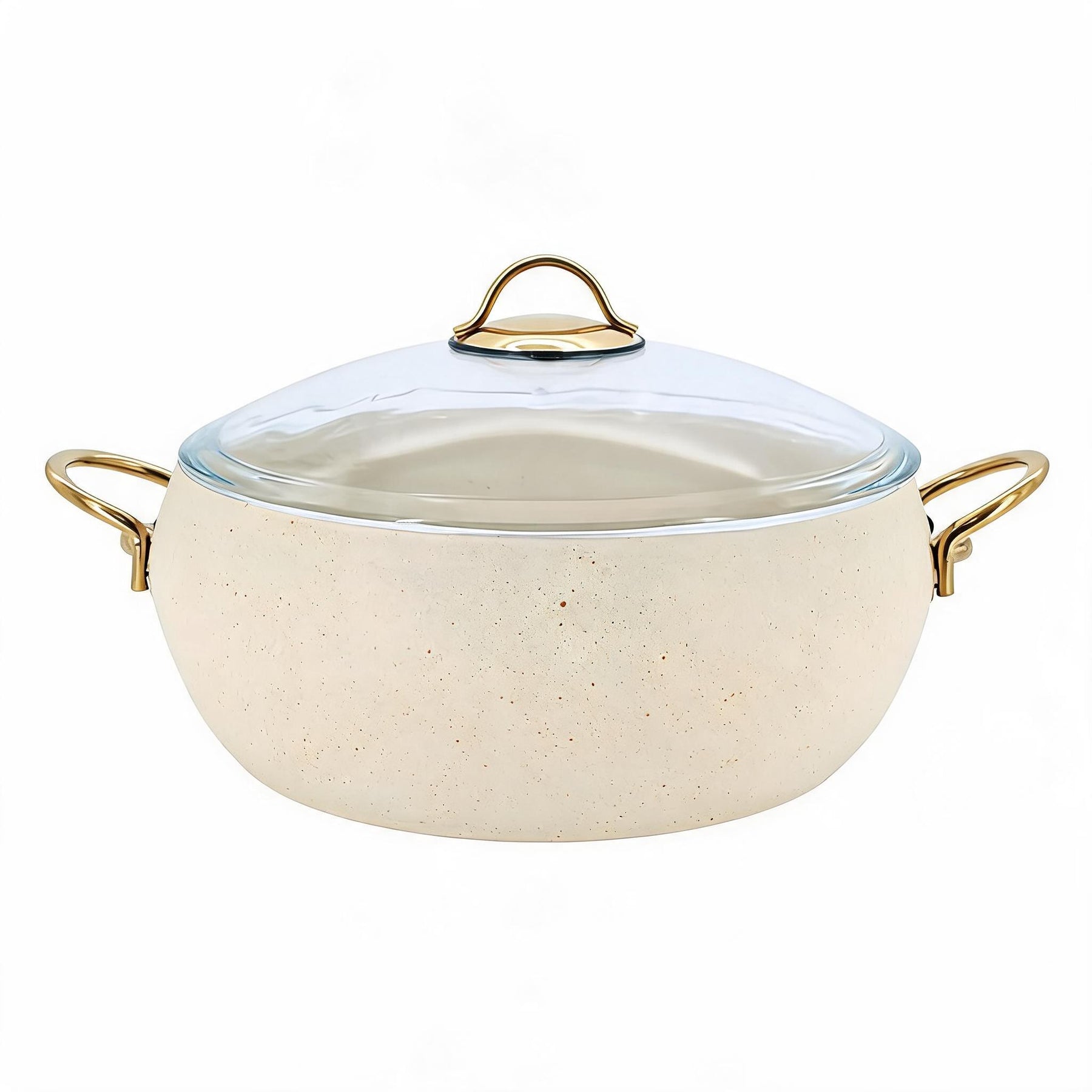 Lavonni 28CM Beige Granite Deep Pot Rounded
