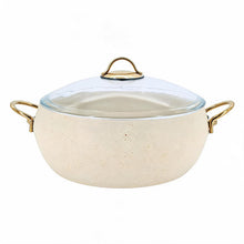 Lavonni 28CM Beige Granite Deep Pot Rounded