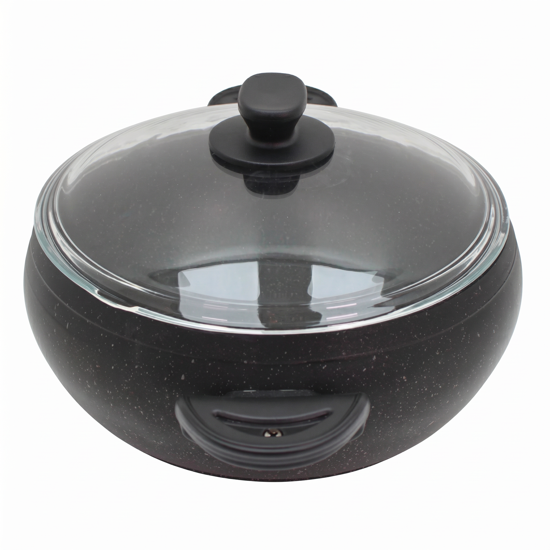 Lavonni 26CM Black Granite Deep Pot Rounded