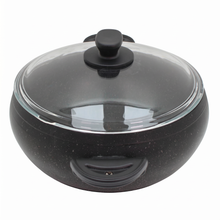 Lavonni 26CM Black Granite Deep Pot Rounded