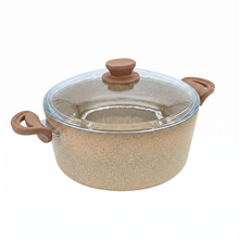 Lavonni 28CM Beige Granite Deep Pot Traditional