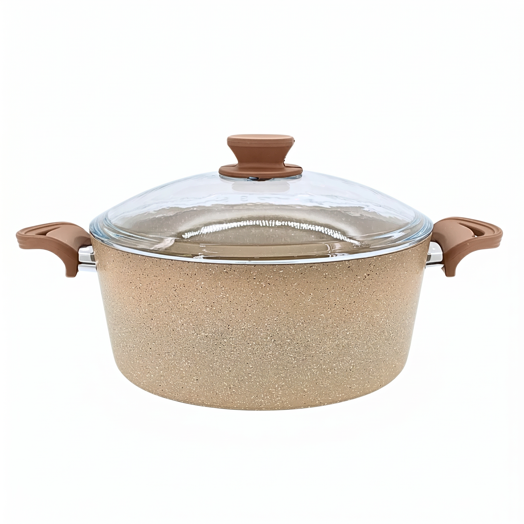Lavonni 28CM Beige Granite Deep Pot Traditional