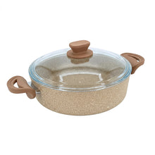 Lavonni 10.25"-26cm Beige Granite Low Pot Traditional