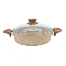 Lavonni 10.25"-26cm Beige Granite Low Pot Traditional