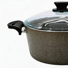 Lavonni 28CM Gray Granite Deep Pot Traditional