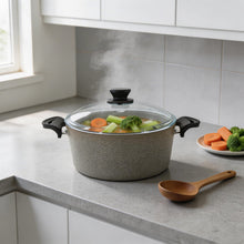 Lavonni 28CM Gray Granite Deep Pot Traditional