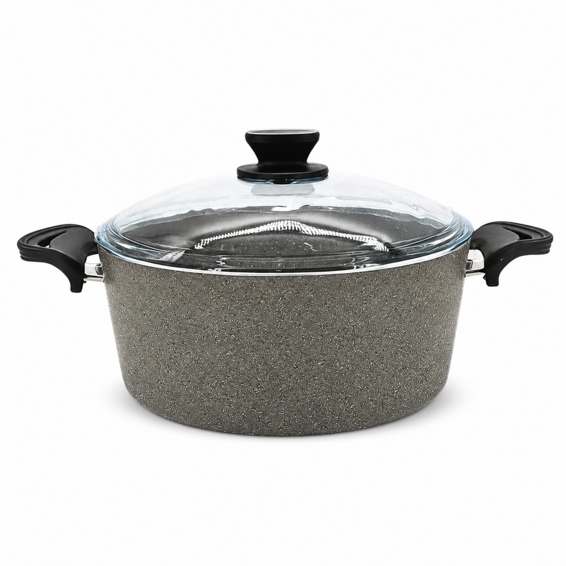 Lavonni 28CM Gray Granite Deep Pot Traditional