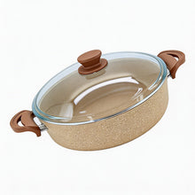 Lavonni 32CM Beige Granite Low Pot Traditional