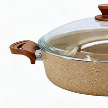 Lavonni 32CM Beige Granite Low Pot Traditional