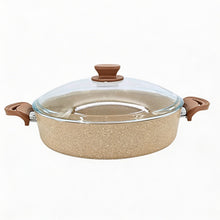 Lavonni 32CM Beige Granite Low Pot Traditional