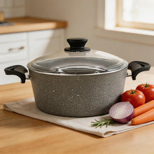 Lavonni 26CM Gray Granite Deep Pot Traditional