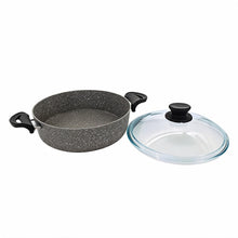 Lavonni 28CM Gray Granite Low Pot Traditional