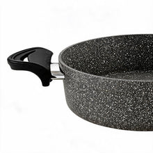 Lavonni 28CM Gray Granite Low Pot Traditional