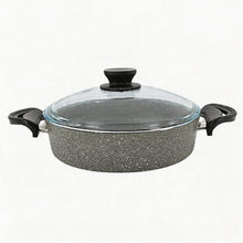 Lavonni 26CM Gray Granite Low Pot Traditional