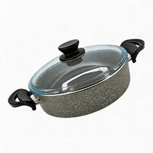 Lavonni 26CM Gray Granite Low Pot Traditional