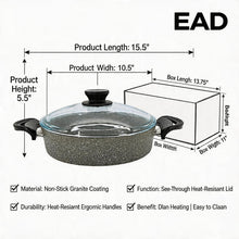 Lavonni 26CM Gray Granite Low Pot Traditional