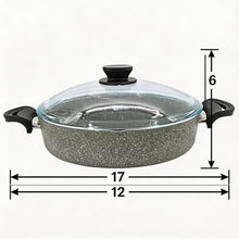 Lavonni 30CM Gray Granite Low Pot Traditional