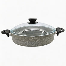 Lavonni 30CM Gray Granite Low Pot Traditional