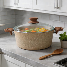 Lavonni 26CM Beige Granite Deep Pot Traditional